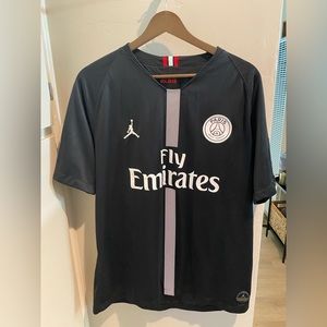 PSG Soccer Jersey - Paris Saint-Germain Black Jordan 3rd Kit